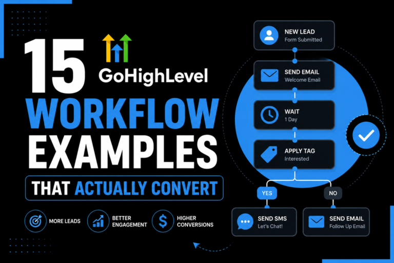 15 GoHighLevel Workflow Examples That Actually Convert